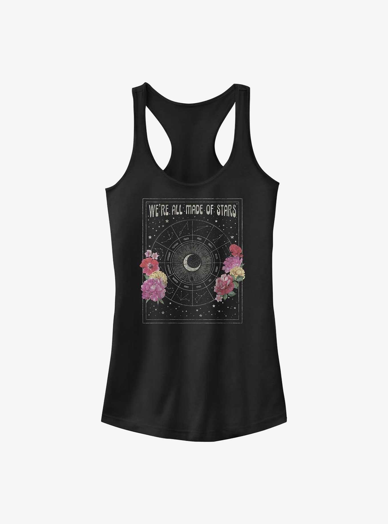 Made Of Stars Girls Tank, BLACK, hi-res