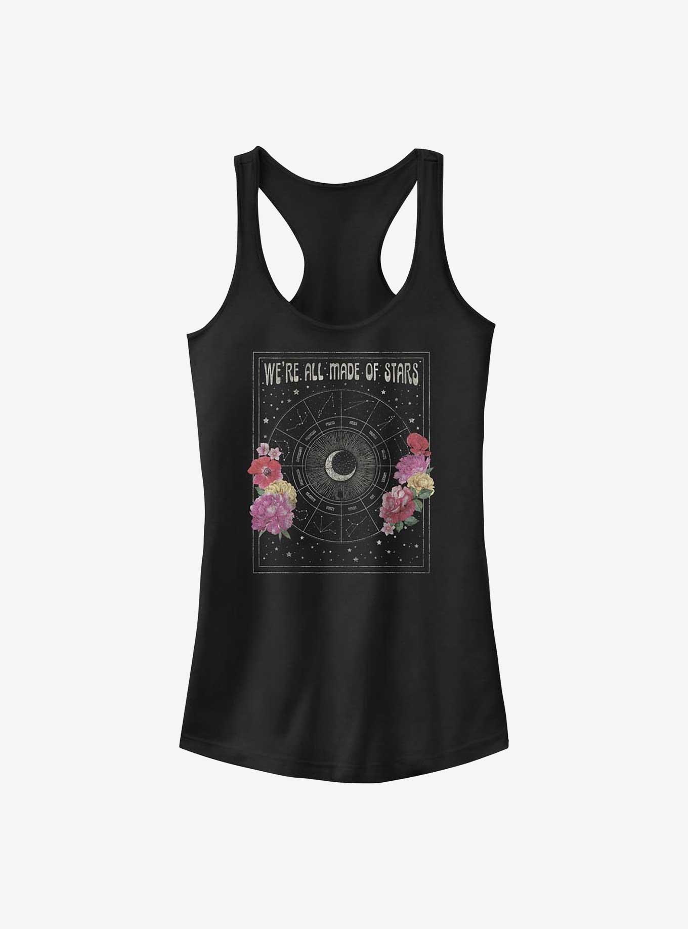 Made Of Stars Girls Tank, BLACK, hi-res