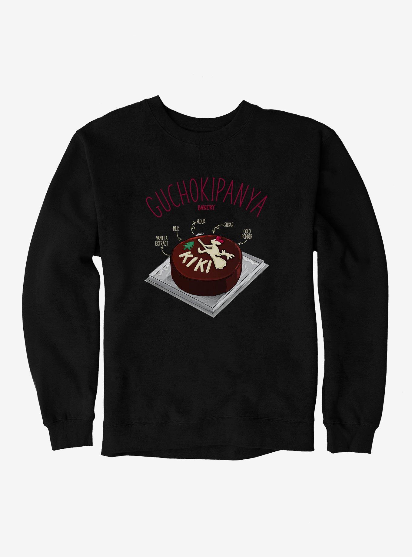 Studio Ghibli Kiki's Delivery Service Guchokipanya Bakery Coco Cake Ingredients Sweatshirt, , hi-res