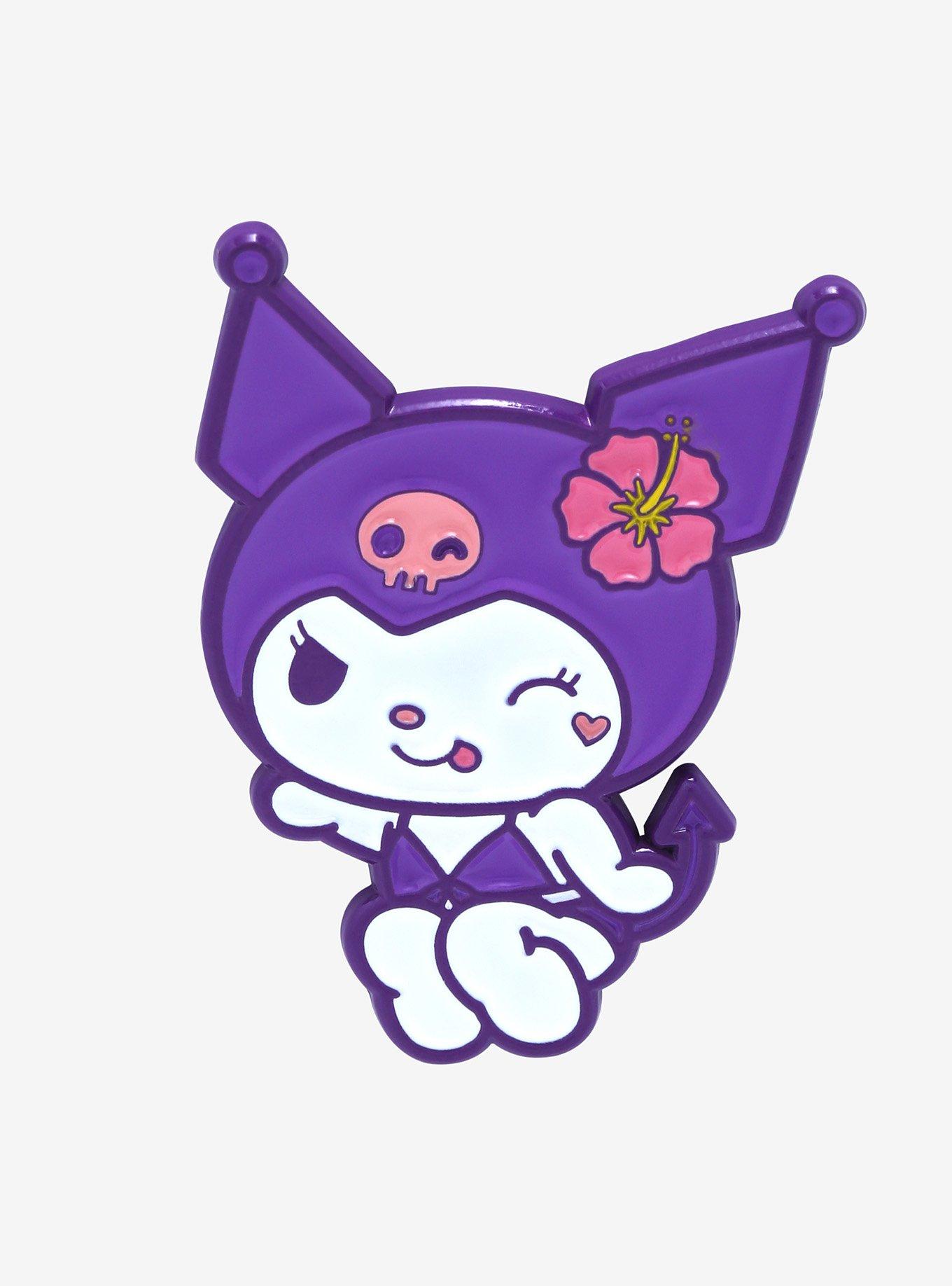 Sanrio Kuromi Wink Enamel Pin - BoxLunch Exclusive, , hi-res