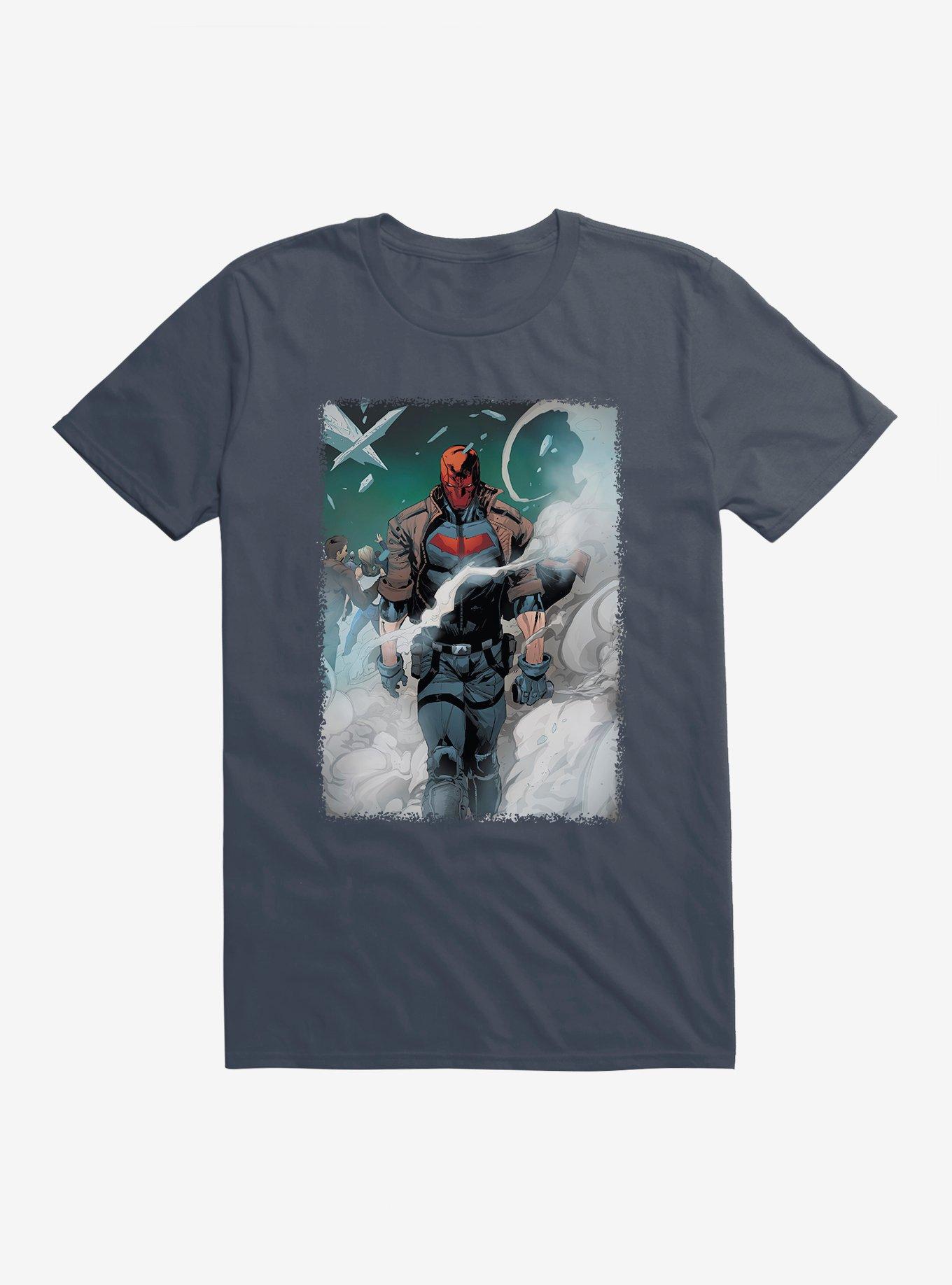 Dc red 2025 hood t shirt