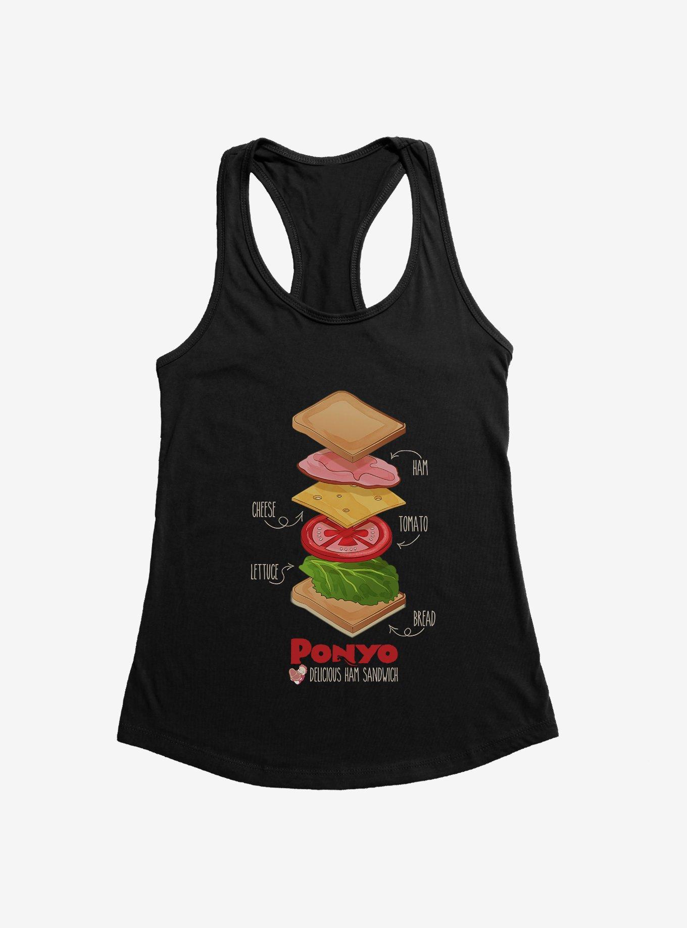 Studio Ghibli Ponyo Deconstructed Ham Sandwich Womens Tank Top, , hi-res