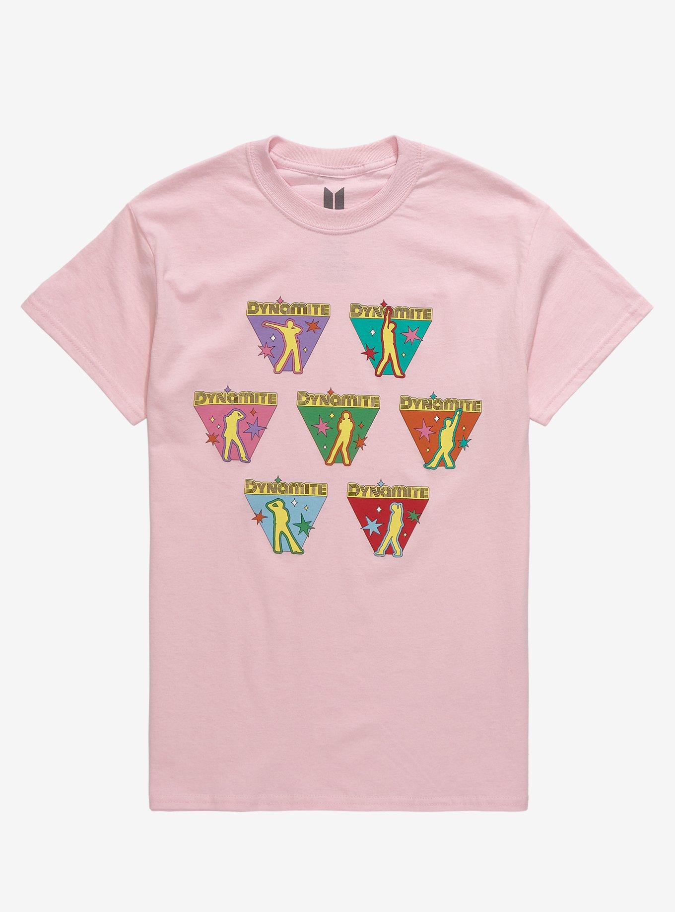 BTS Dynamite Group Girls T-Shirt, PINK, hi-res