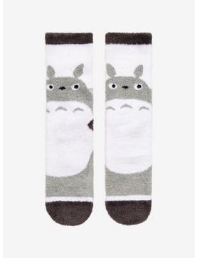 Studio Ghibli My Neighbor Totoro Grey Profile Fuzzy Socks, , hi-res