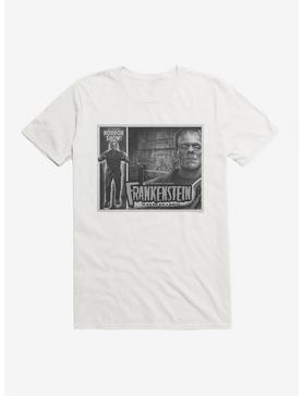 Frankenstein Black & White The Man Who Made A Monster T-Shirt, WHITE, hi-res