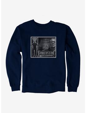 Frankenstein Black & White The Man Who Made A Monster Sweatshirt, , hi-res