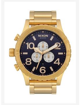 Nixon 51-30 Chrono Gold Indigo Watch, , hi-res