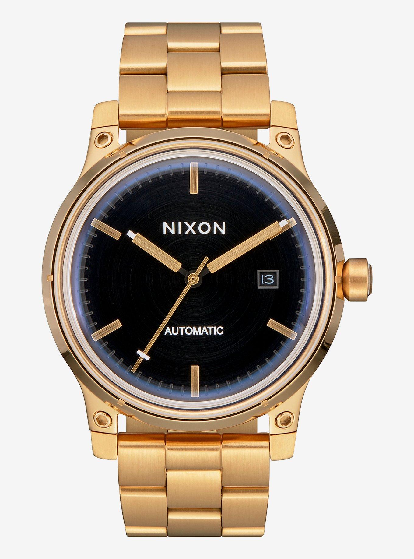 Nixon 5Th Element Gold Black Watch, , hi-res