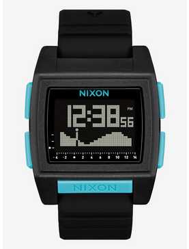 Nixon Base Tide Pro All Black Blue Watch, , hi-res