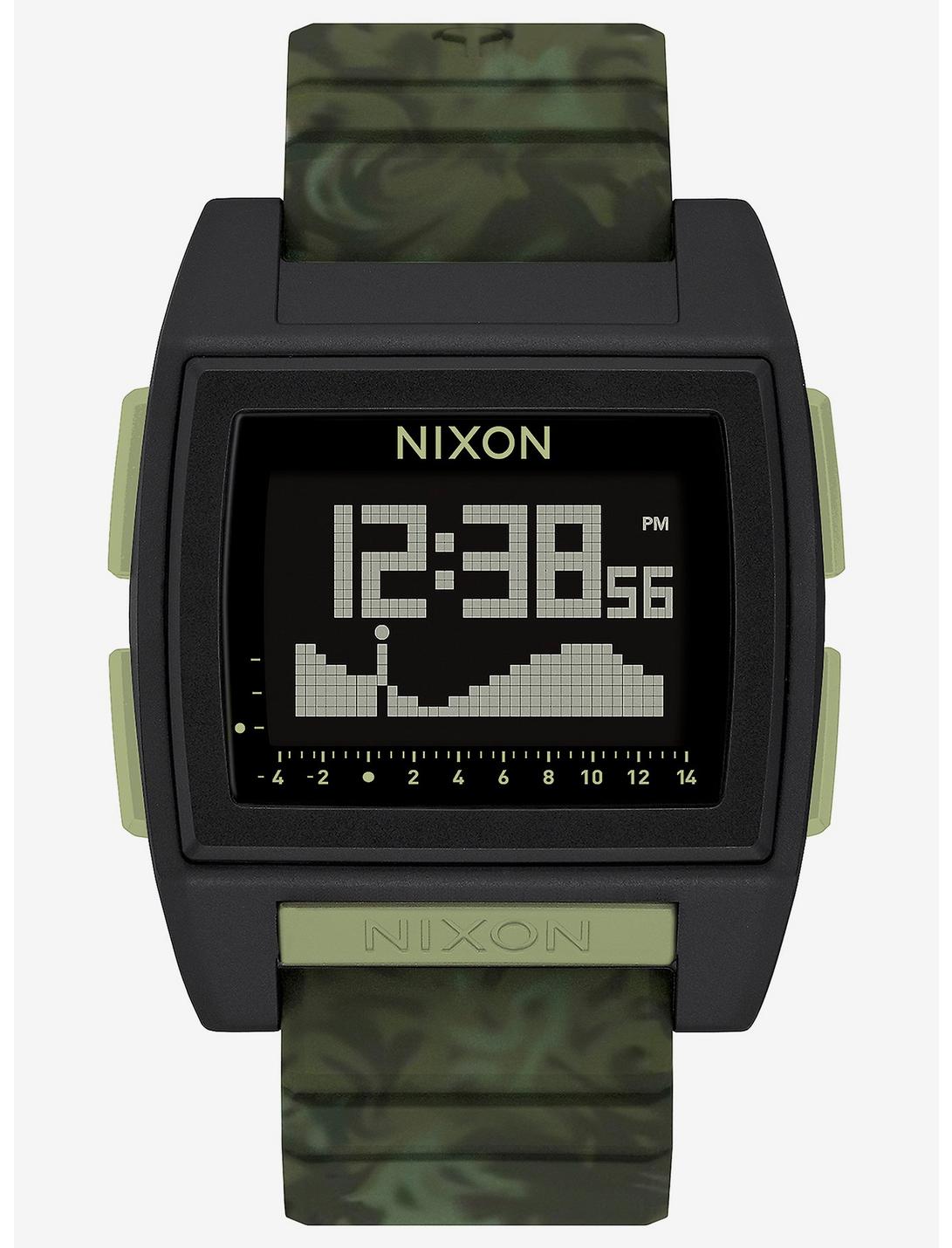 Nixon Base Tide Pro Green Camo Watch, , hi-res