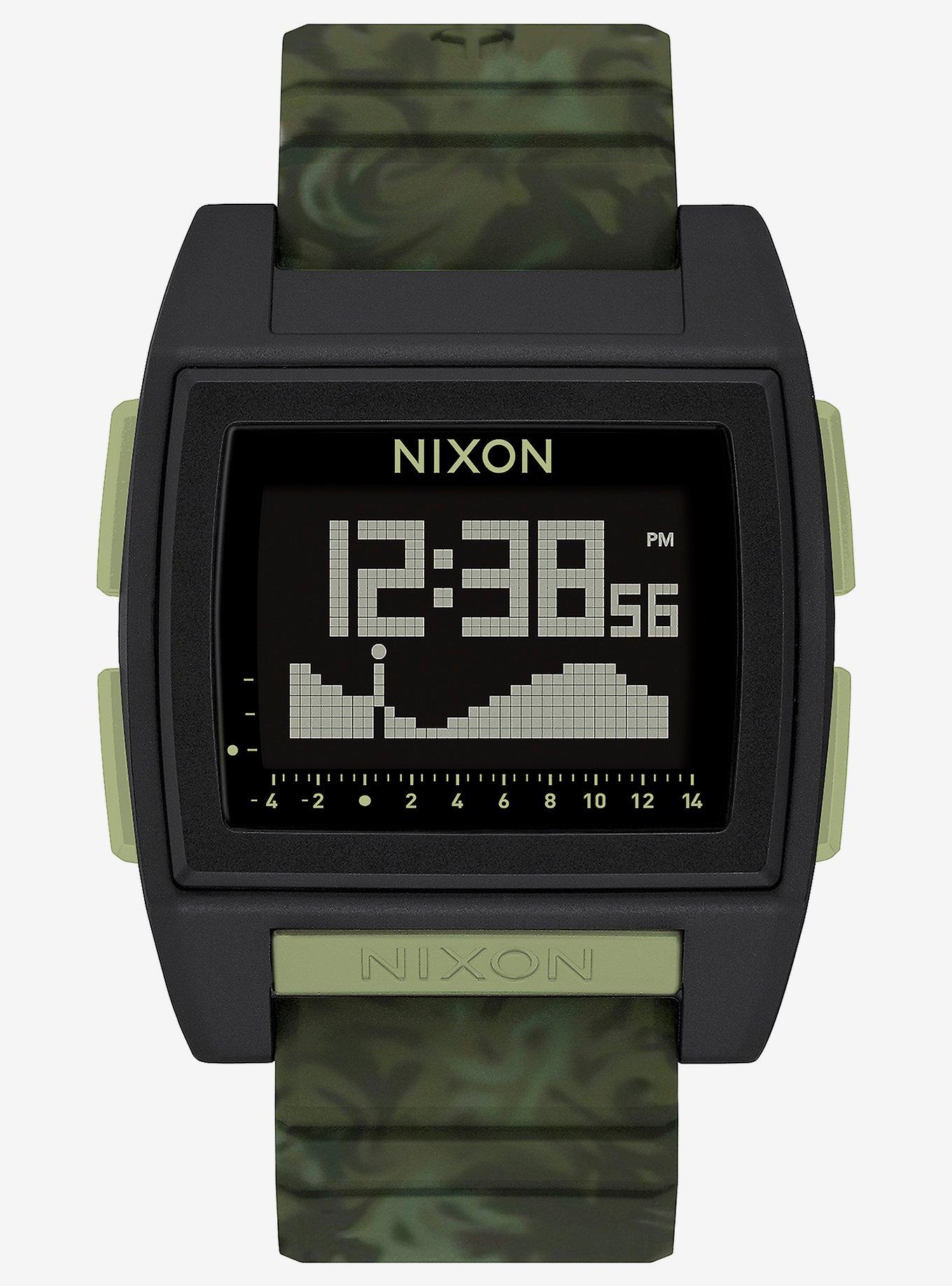 Nixon Base Tide Pro Green Camo Watch, , hi-res