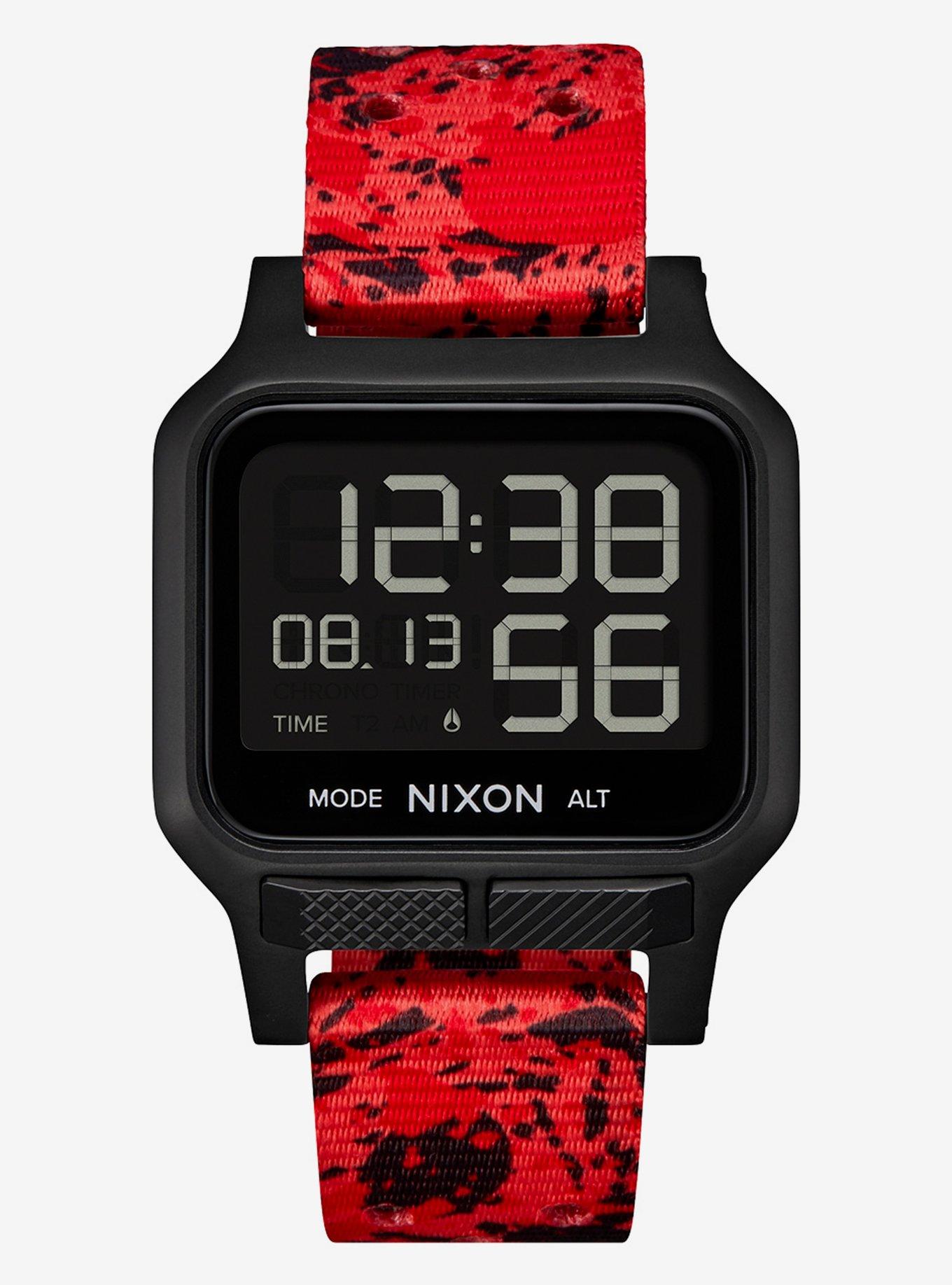 Nixon Heat Black Red Watch, , hi-res