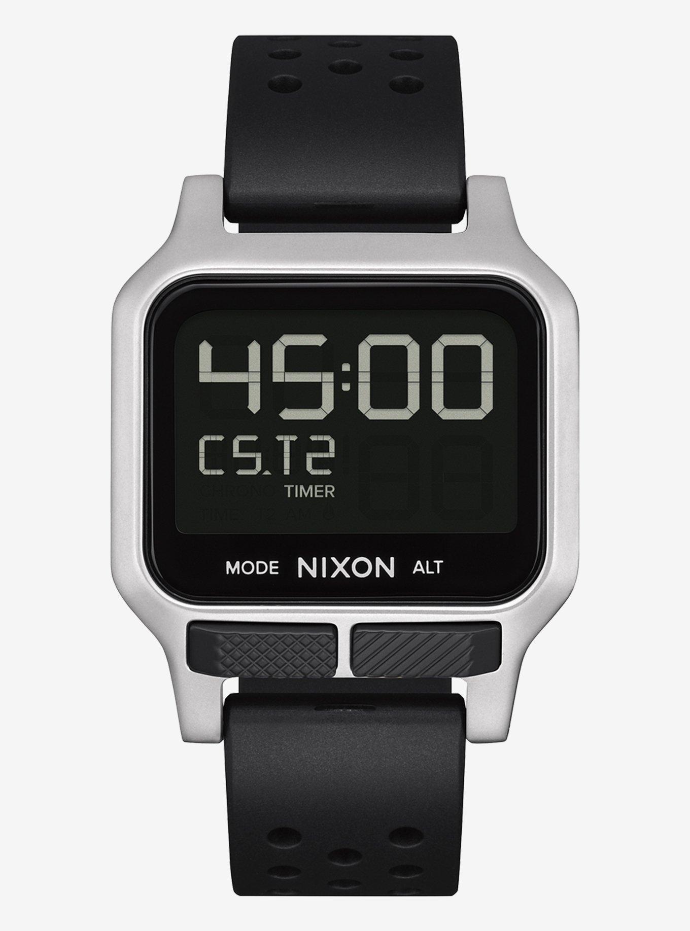 Nixon Heat Silver Watch, , hi-res