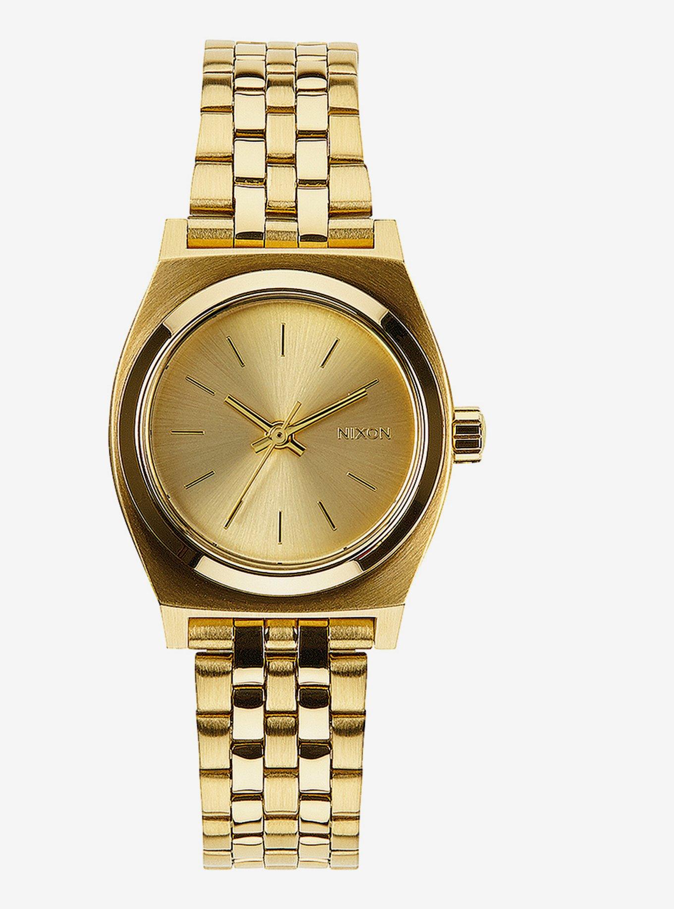 Small Time Teller All Gold Watch, , hi-res