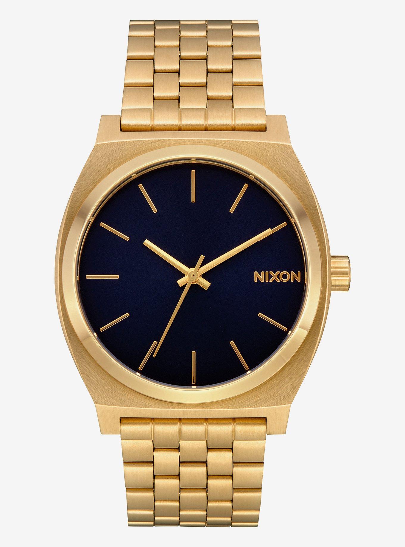 Time Teller Gold Indigo Watch, , hi-res