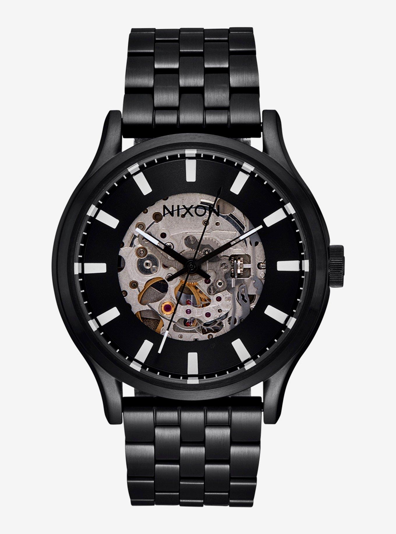 Nixon black metal clearance watch