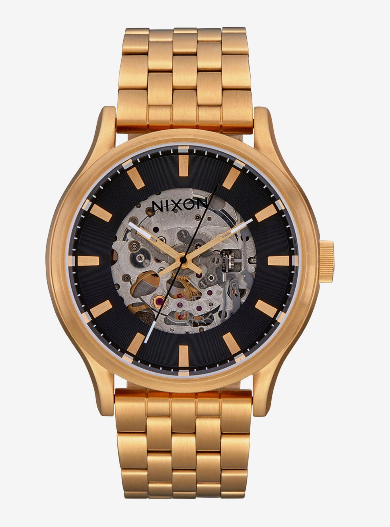 Nixon Spectra Black Gold Watch, , hi-res