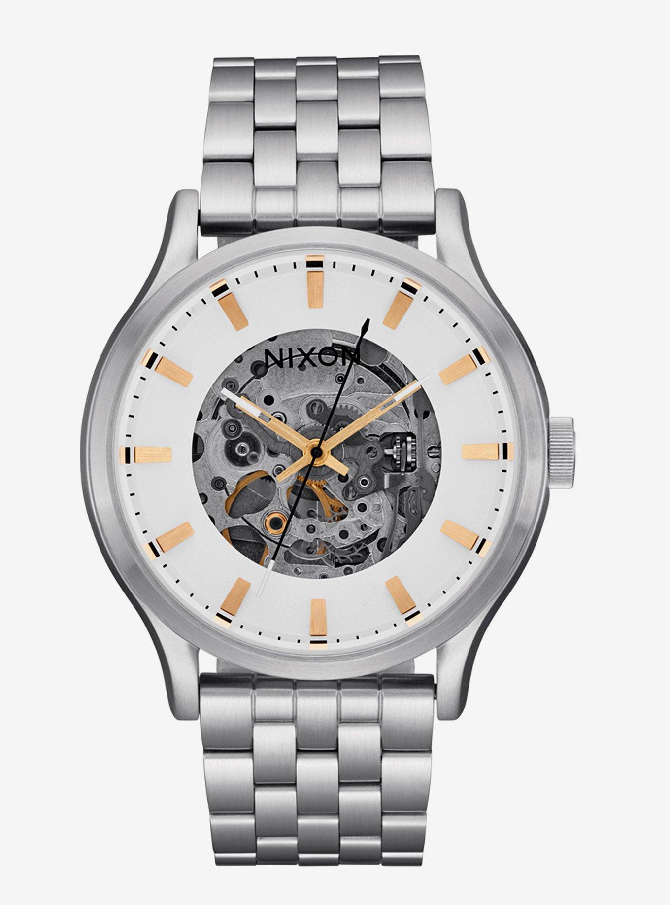 Nixon Spectra White Silver Watch, , hi-res