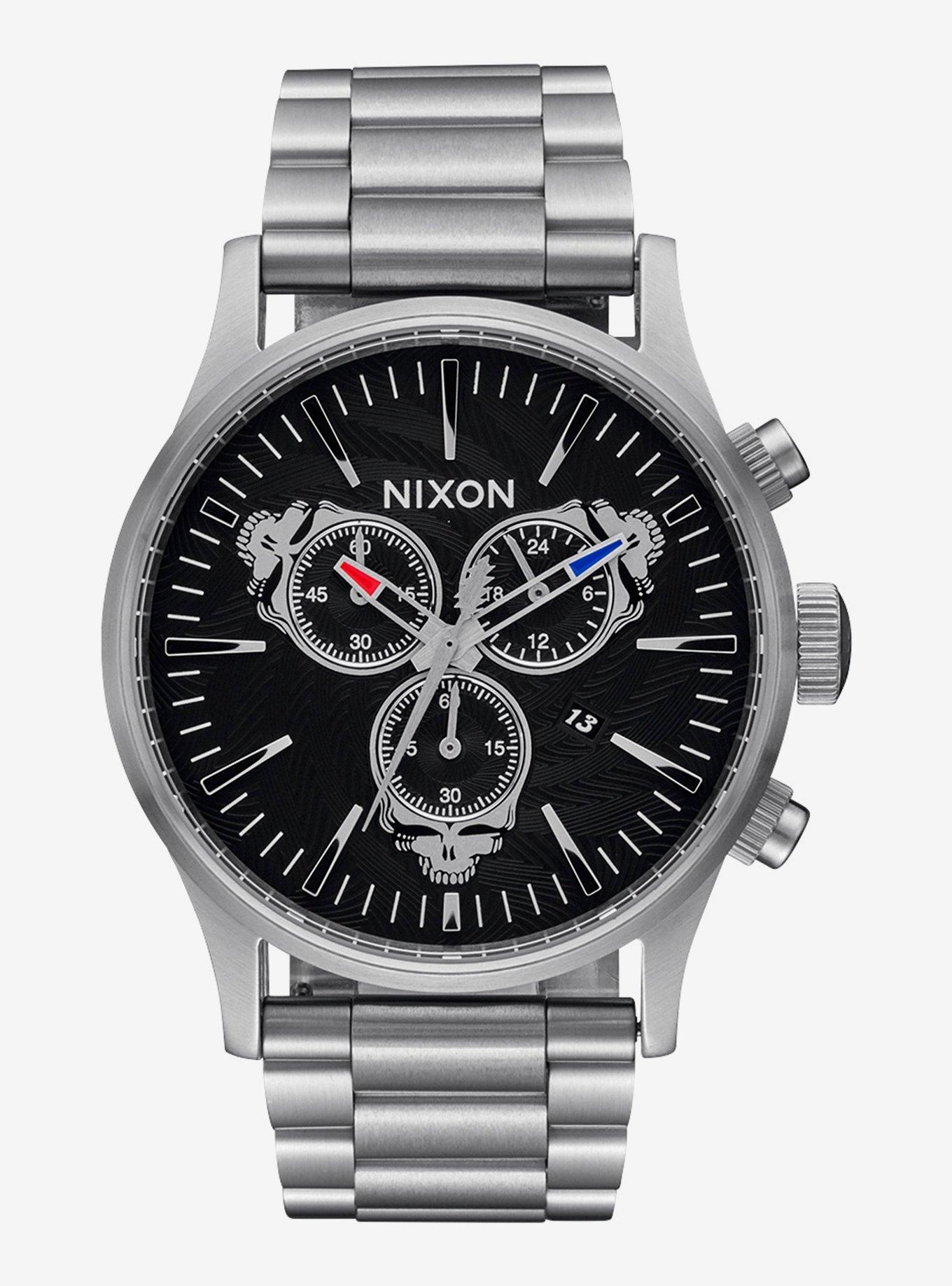 Grateful Dead Sentry Chrono Silver Black Watch, , hi-res