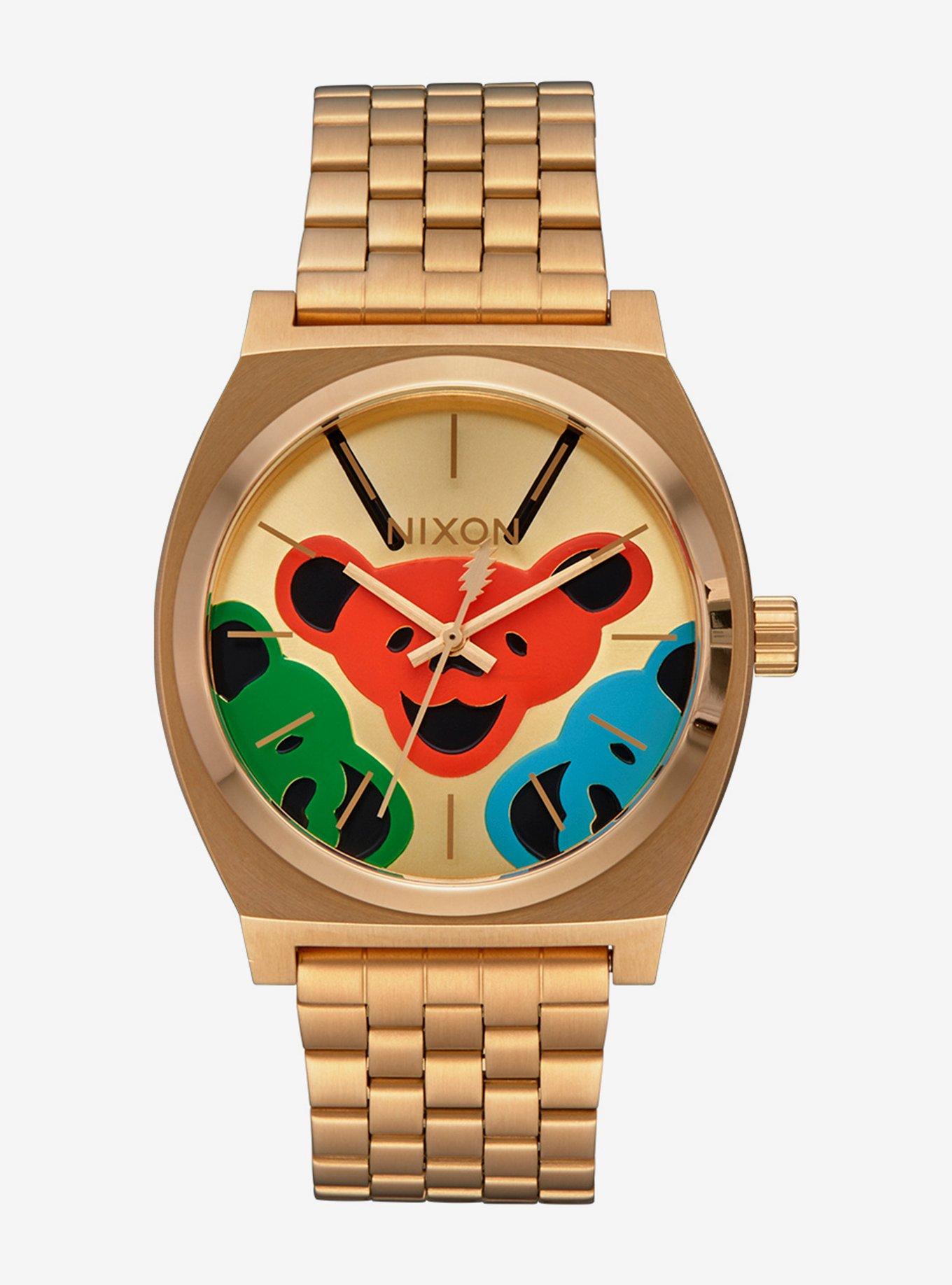 Nixon Grateful Dead Time Teller All Gold Bear Faces Watch, , hi-res