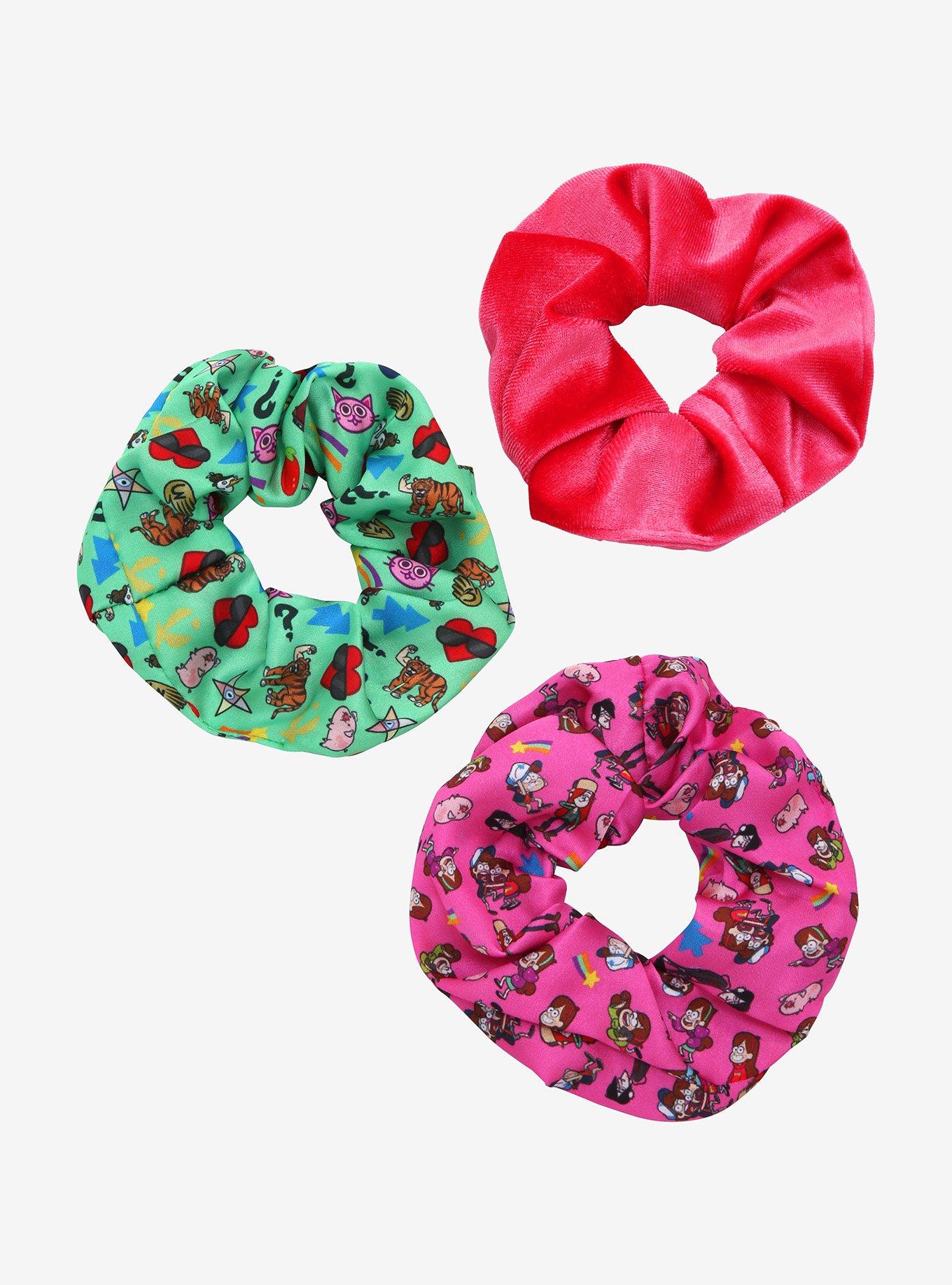 Disney Gravity Falls Characters & Symbols Scrunchy Set - BoxLunch Exclusive, , hi-res