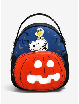 Peanuts Snoopy & Woodstock The Great Pumpkin Convertible Light-Up Mini Backpack - BoxLunch Exclusive, , hi-res