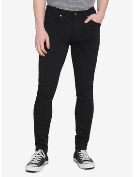Black Denim Skinny Jeans, , hi-res