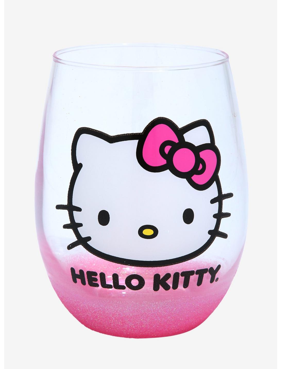 Sanrio Hello Kitty Glitter Wine Glass , , hi-res