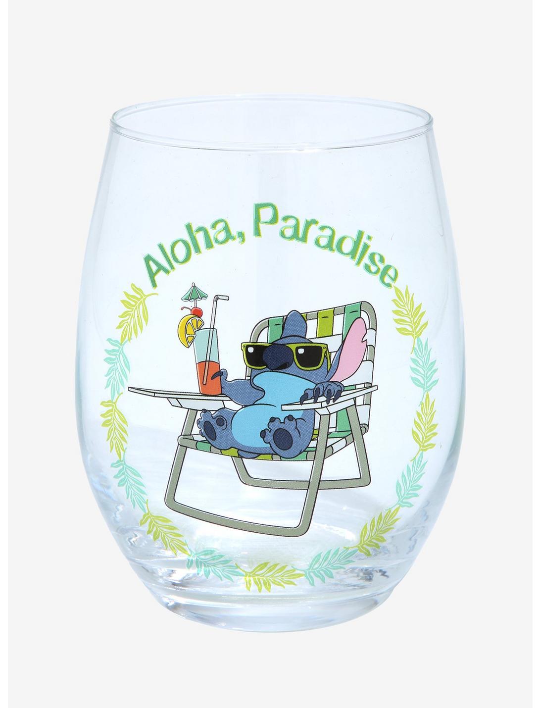 Disney Lilo & Stitch Aloha Paradise Wine Glass, , hi-res
