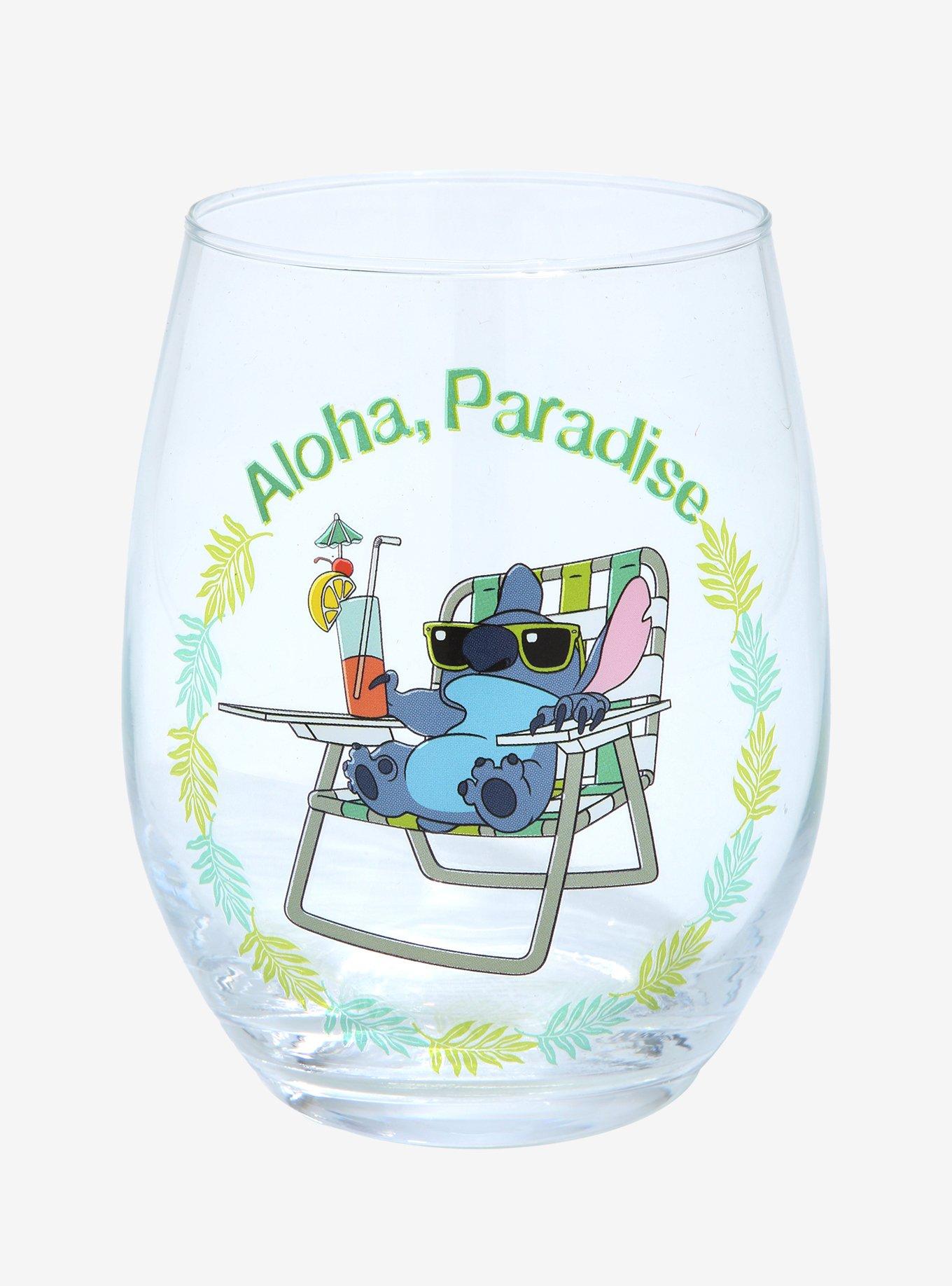 Disney Lilo & Stitch Aloha Paradise Wine Glass, , hi-res