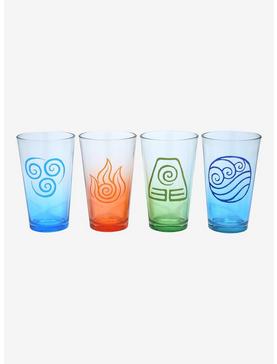 Avatar: The Last Airbender Four Nations Ombre Pint Glass Set , , hi-res
