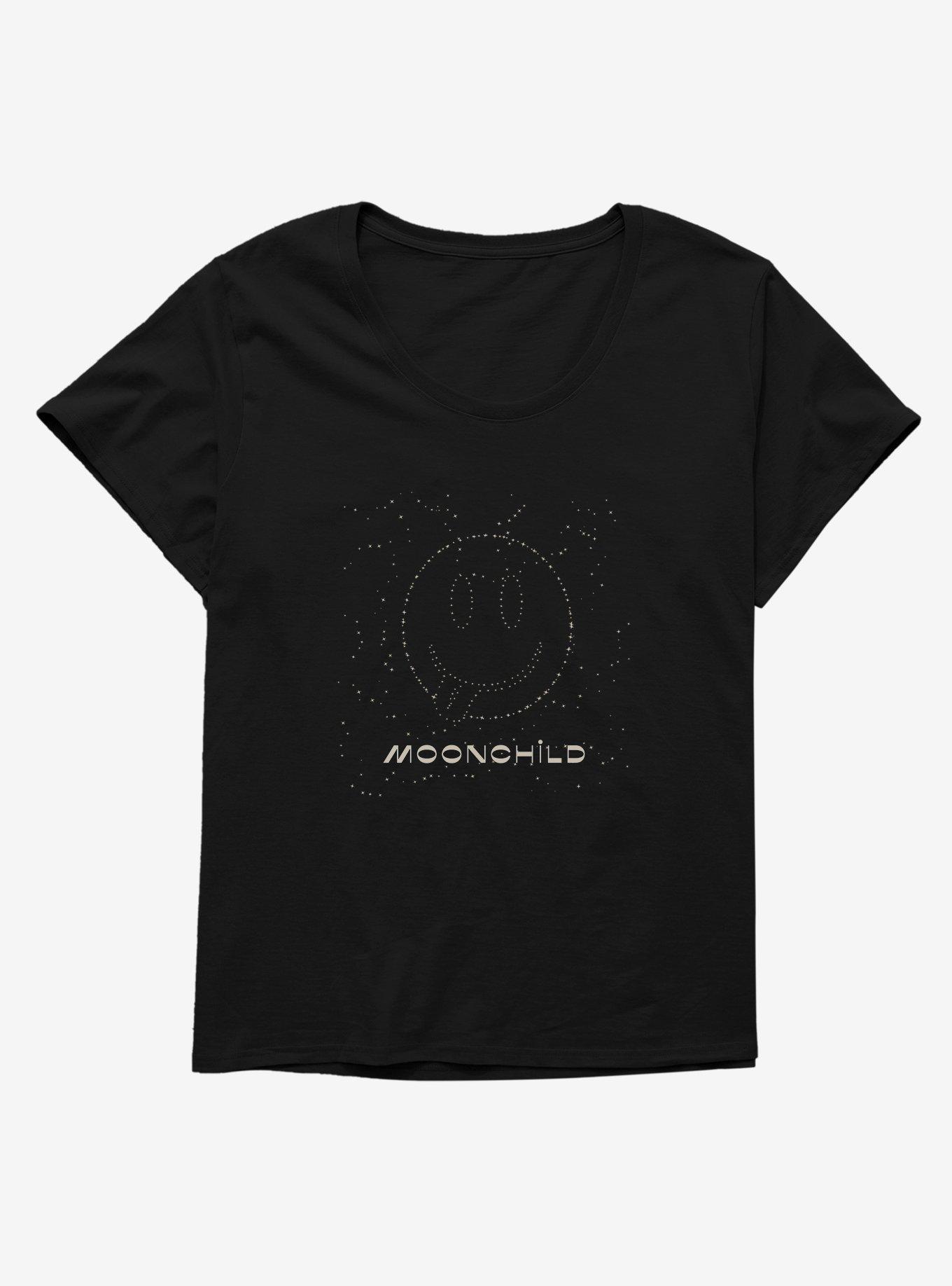 Emoji Moonchild Womens T-Shirt Plus Size, , hi-res