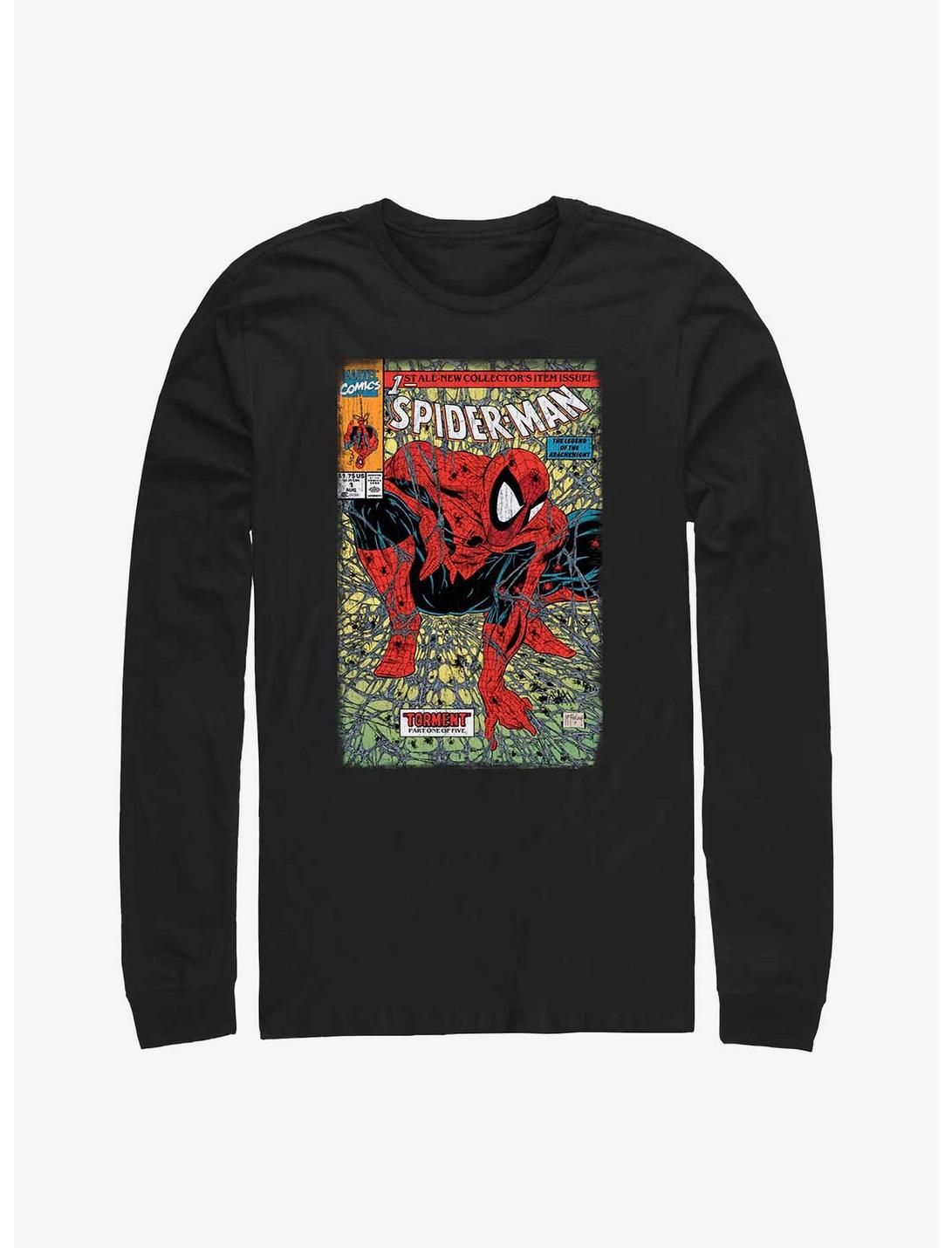 Marvel Spider-Man Spider Torment Long-Sleeve T-Shirt, BLACK, hi-res