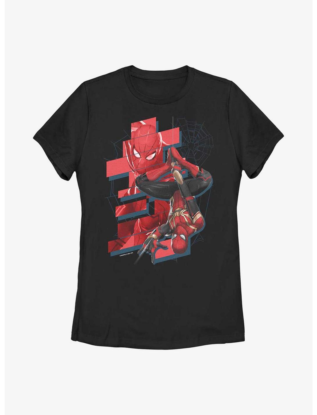 Marvel Spider-Man Hanging Time Womens T-Shirt, BLACK, hi-res