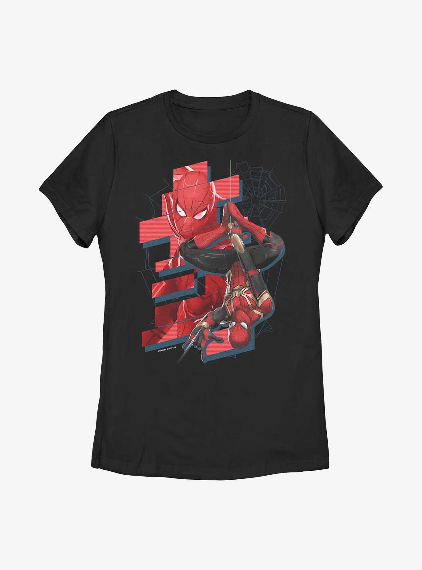 Marvel Spider-Man Hanging Time Womens T-Shirt, BLACK, hi-res