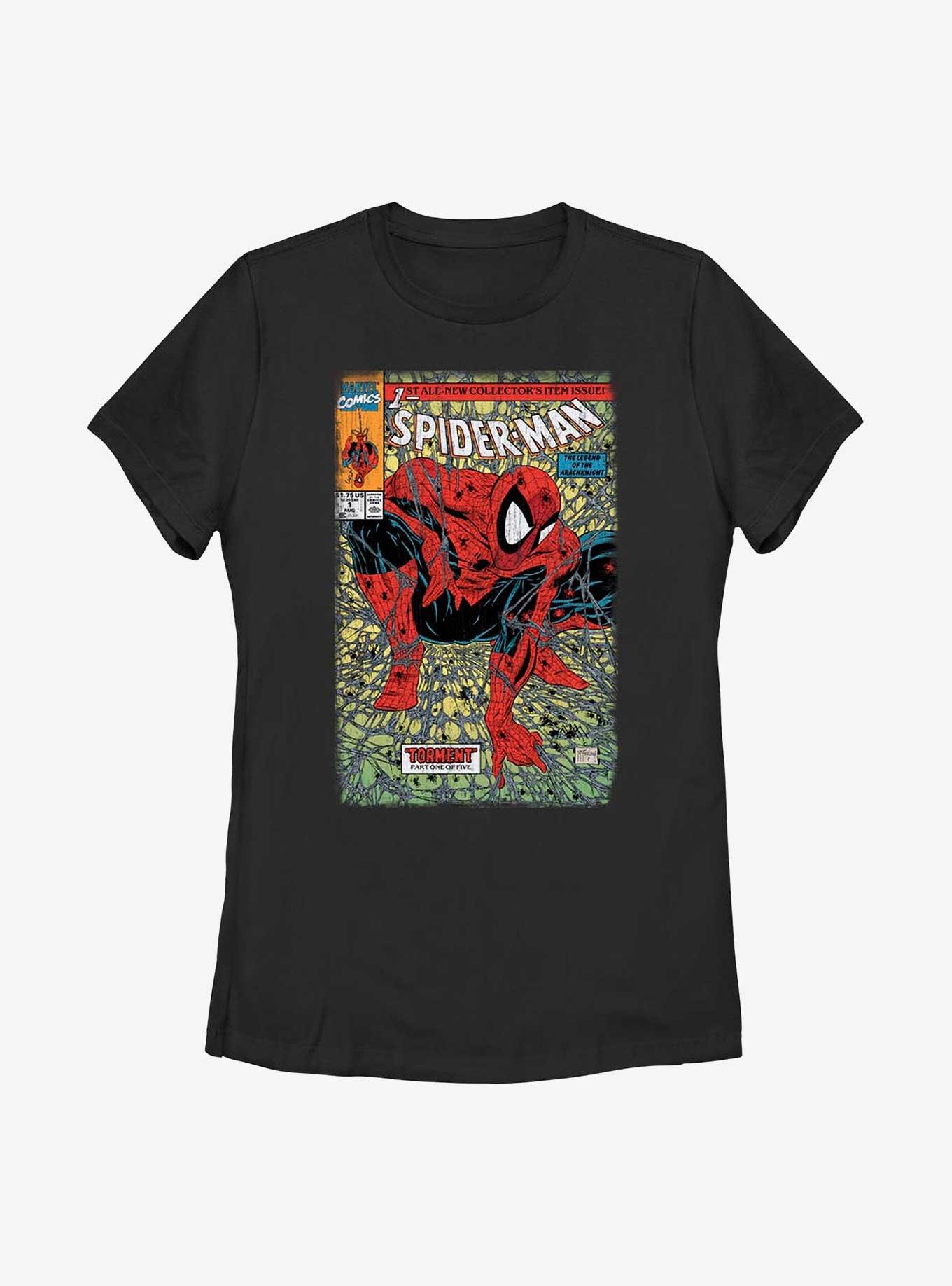 Marvel Spider-Man Spider Torment Womens T-Shirt, BLACK, hi-res