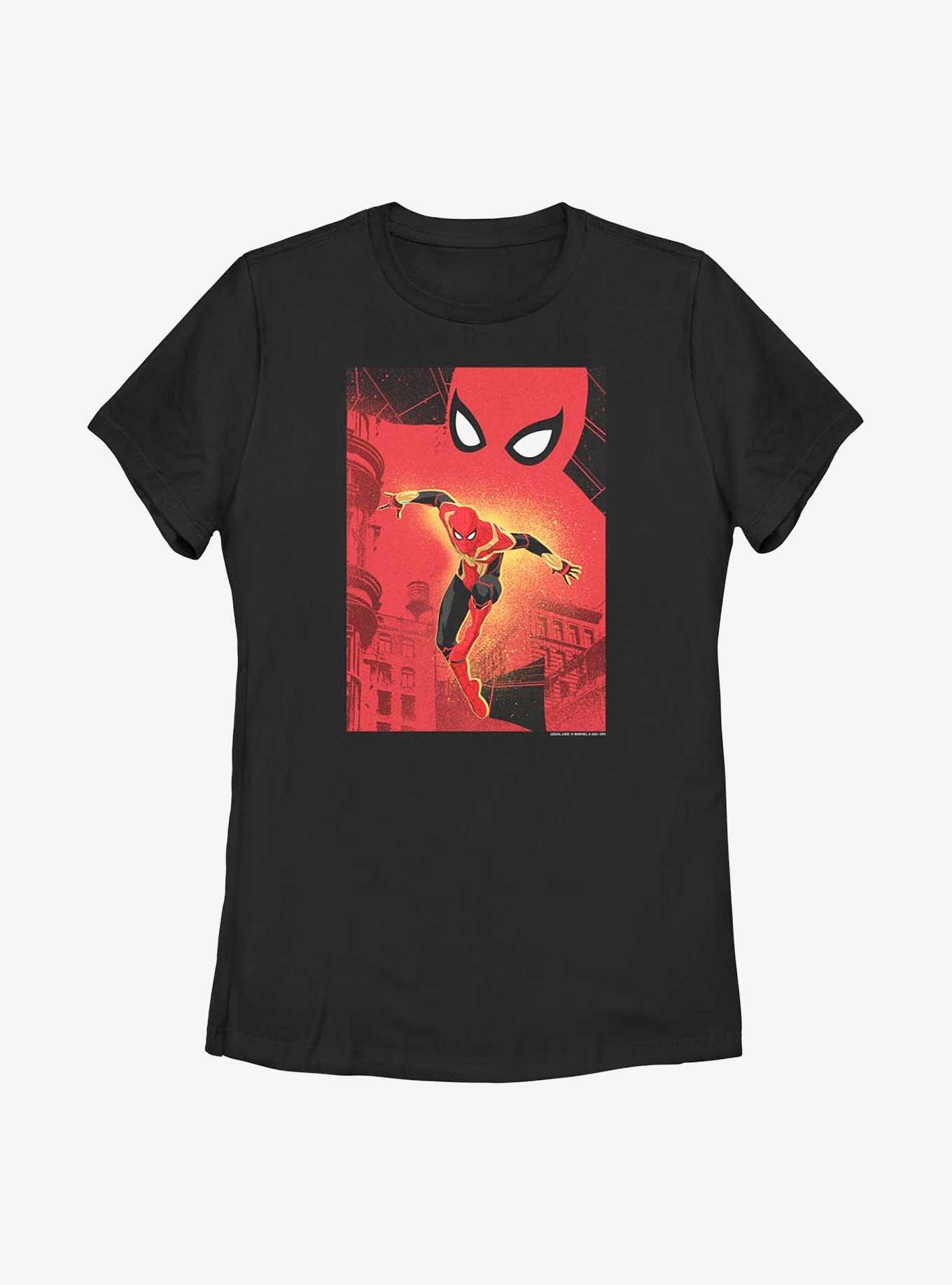 Marvel Spider-Man Web Swinging Womens T-Shirt, , hi-res