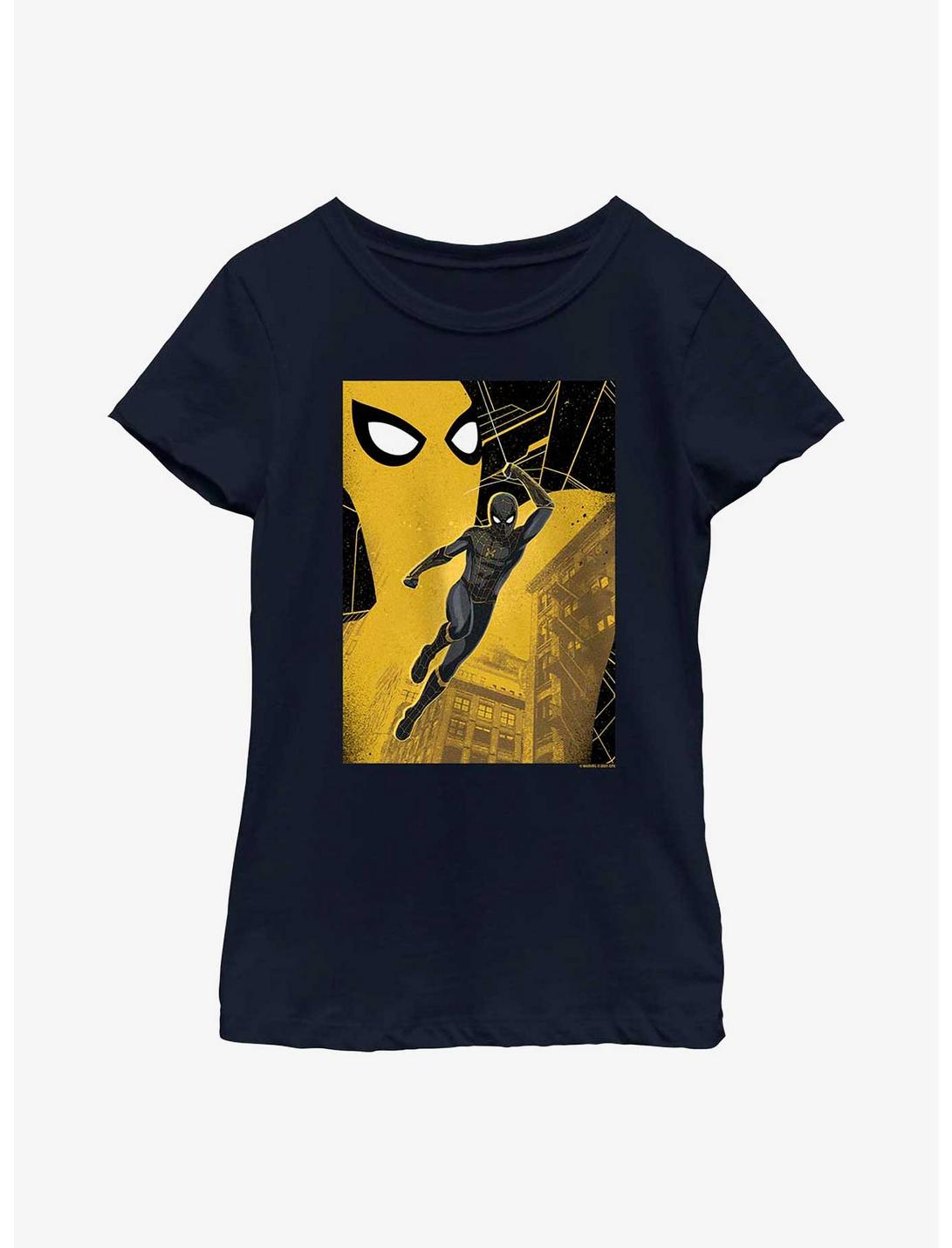 Marvel Spider-Man Black Suit Youth T-Shirt, NAVY, hi-res