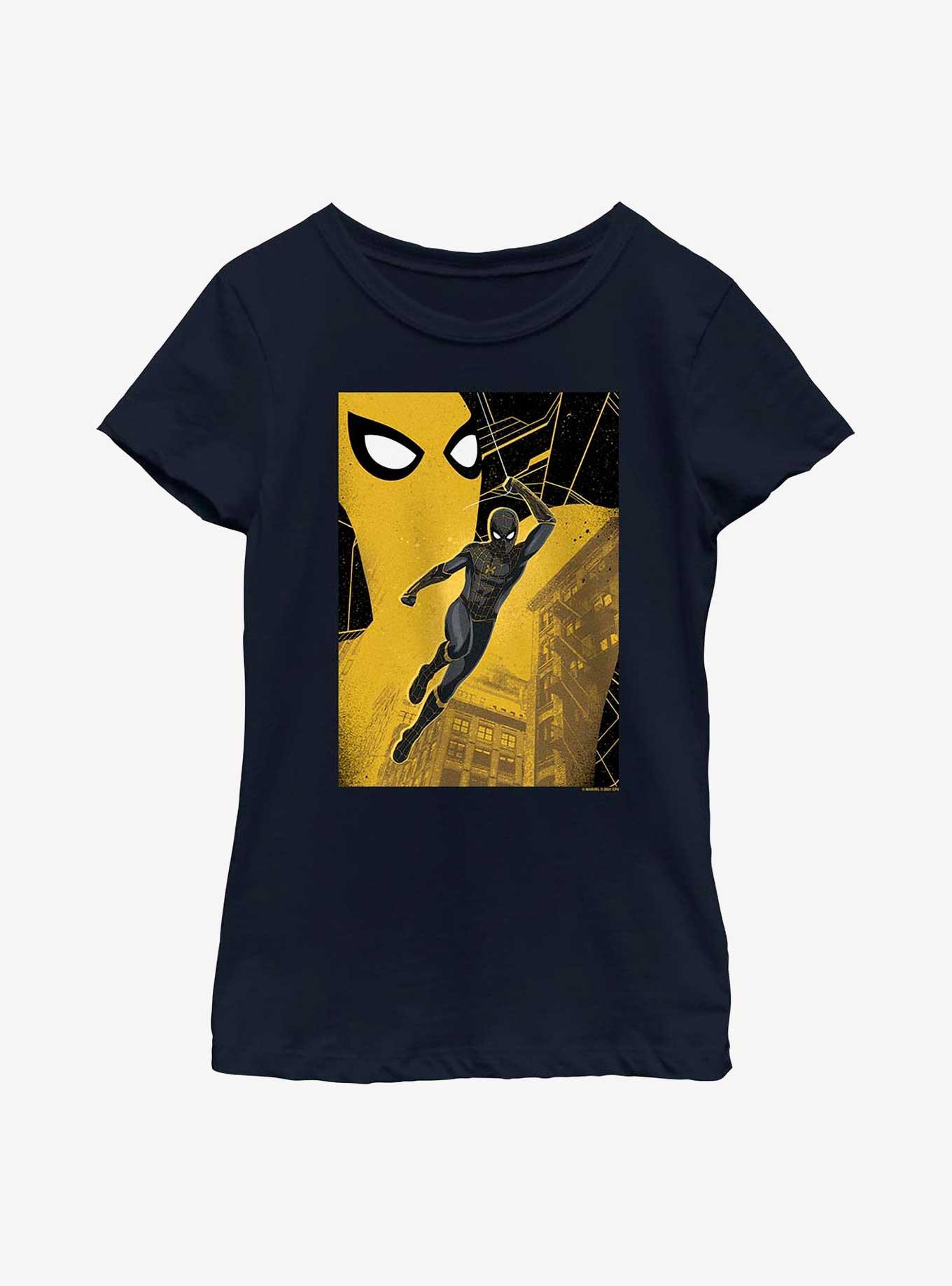 Marvel Spider-Man Black Suit Youth T-Shirt, NAVY, hi-res