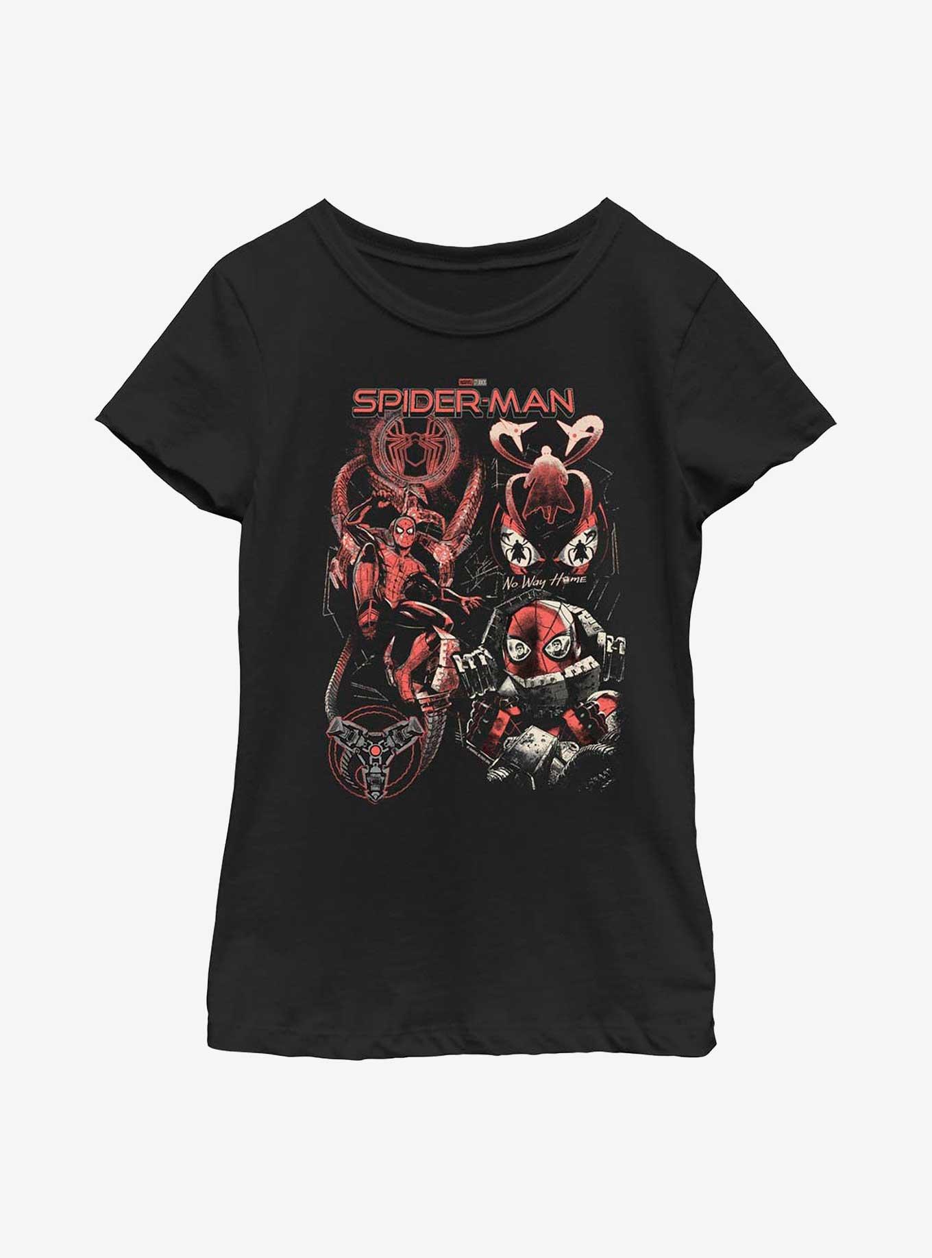 Marvel Spider-Man Double Booking Youth T-Shirt, BLACK, hi-res