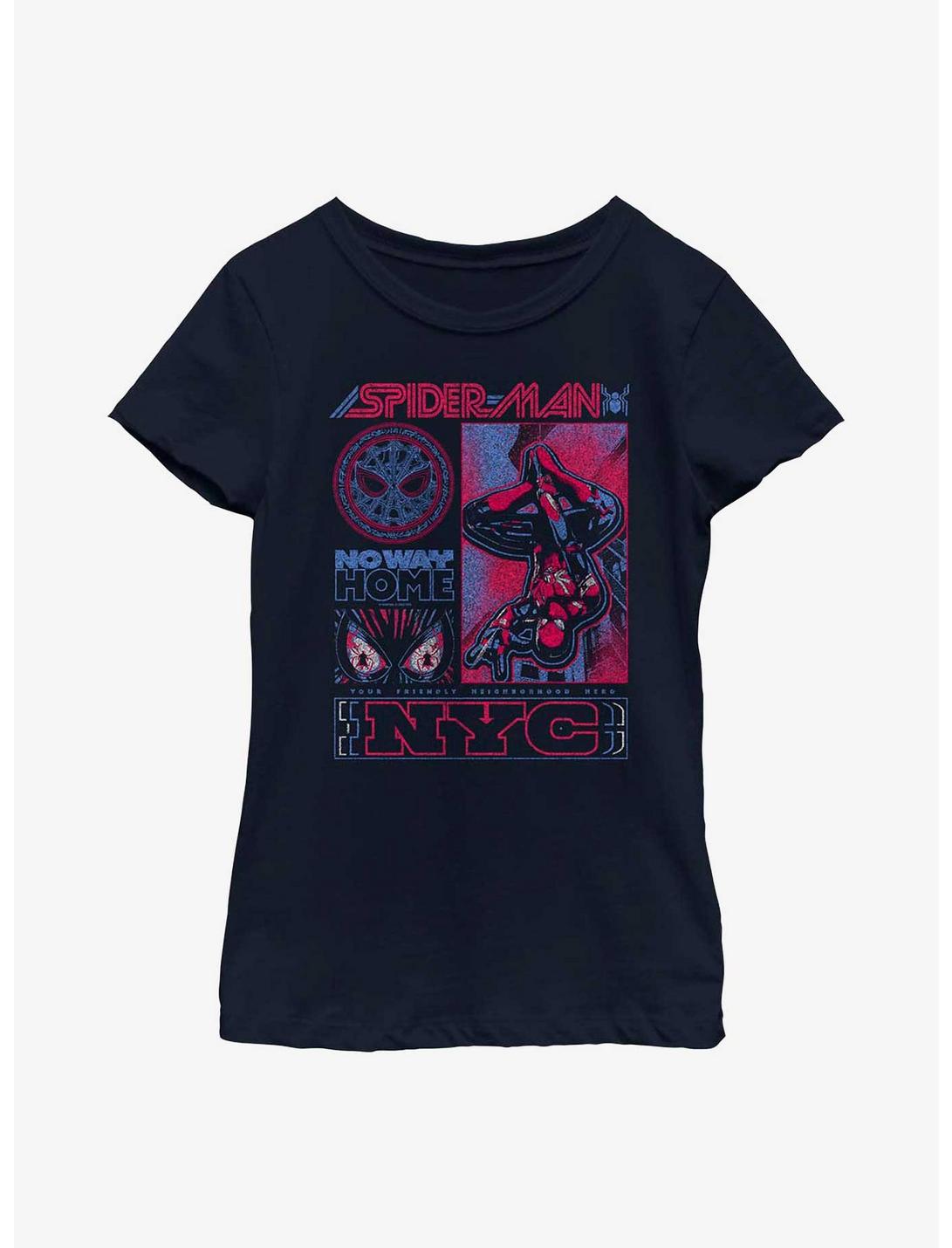 Marvel Spider-Man NYC Youth T-Shirt, NAVY, hi-res