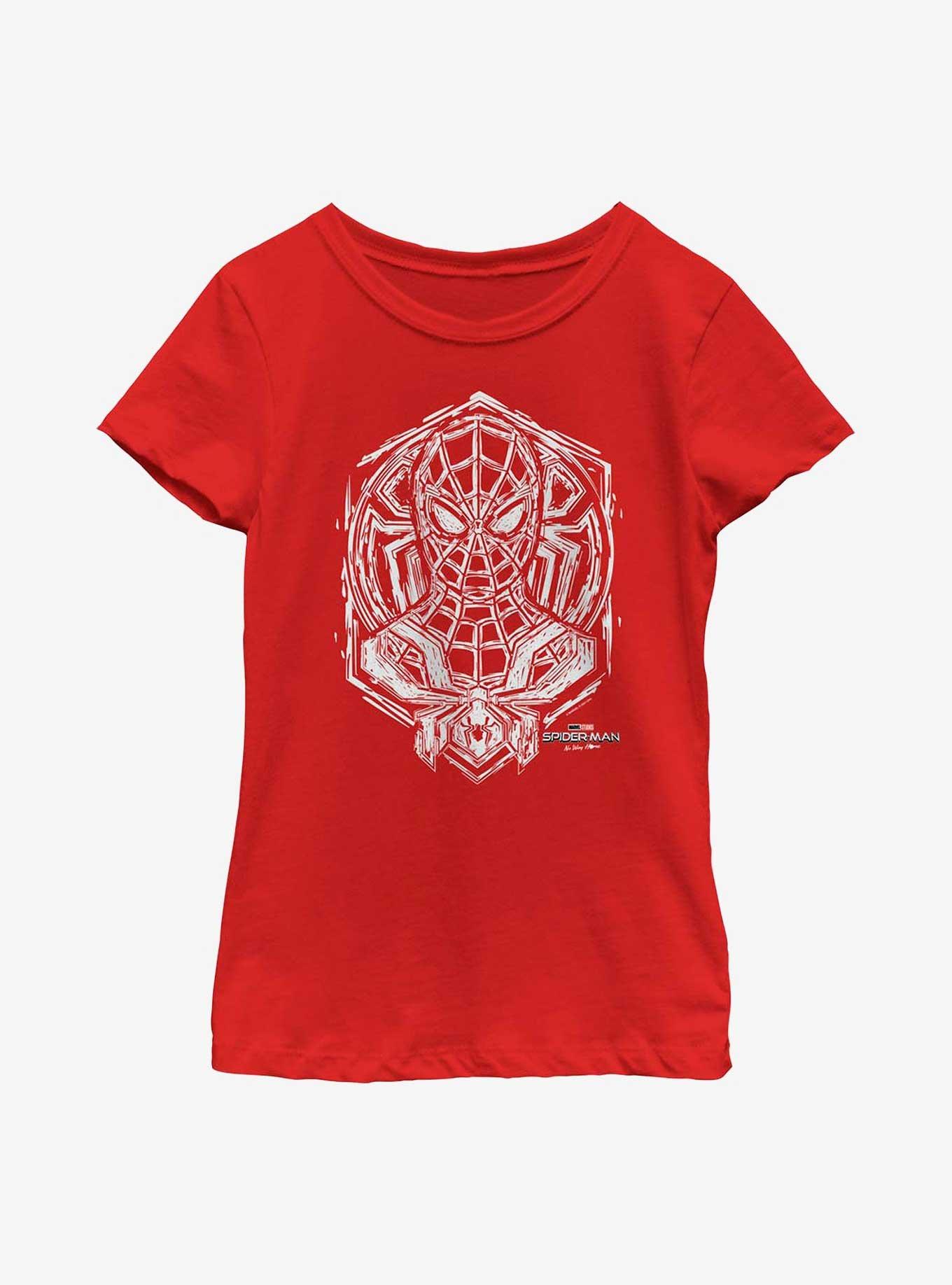 Marvel Spider-Man Spider Sketch Youth T-Shirt, , hi-res