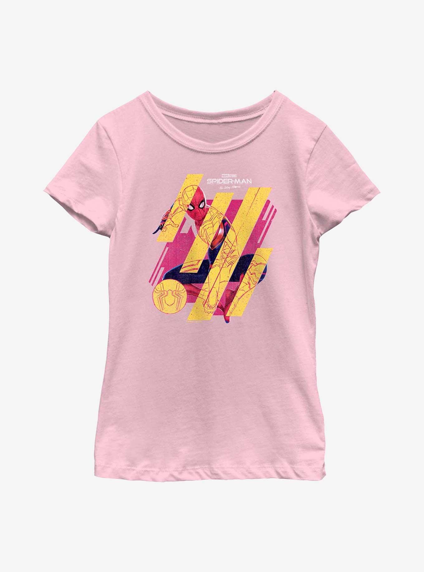 Marvel Spider-Man Spider Sketch Lines Youth T-Shirt, , hi-res