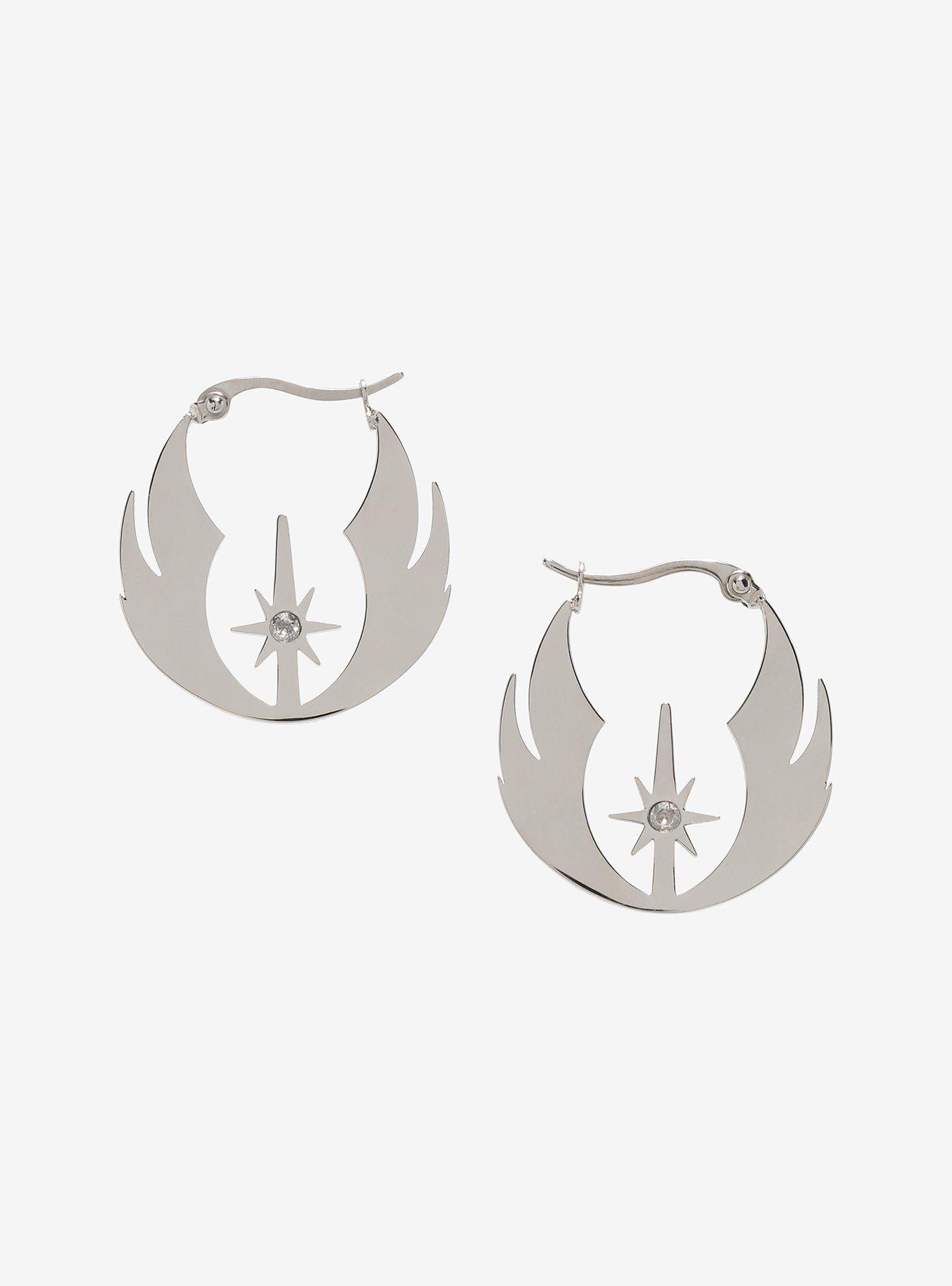 Star Wars Jedi Order Symbol Pendant Earrings, , hi-res