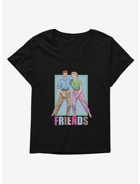 I Love Lucy Friends Frame Womens Plus Size T-Shirt, , hi-res