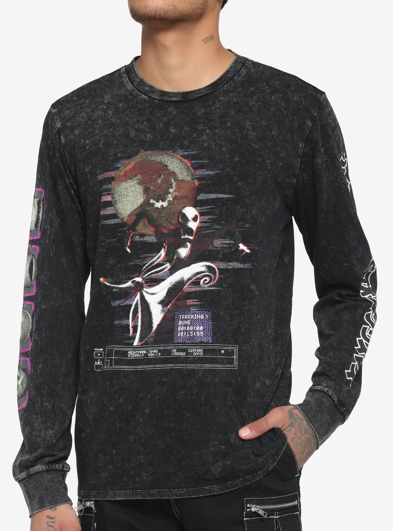 The Nightmare Before Christmas Jack Glitch Long-Sleeve T-Shirt, MULTI, hi-res
