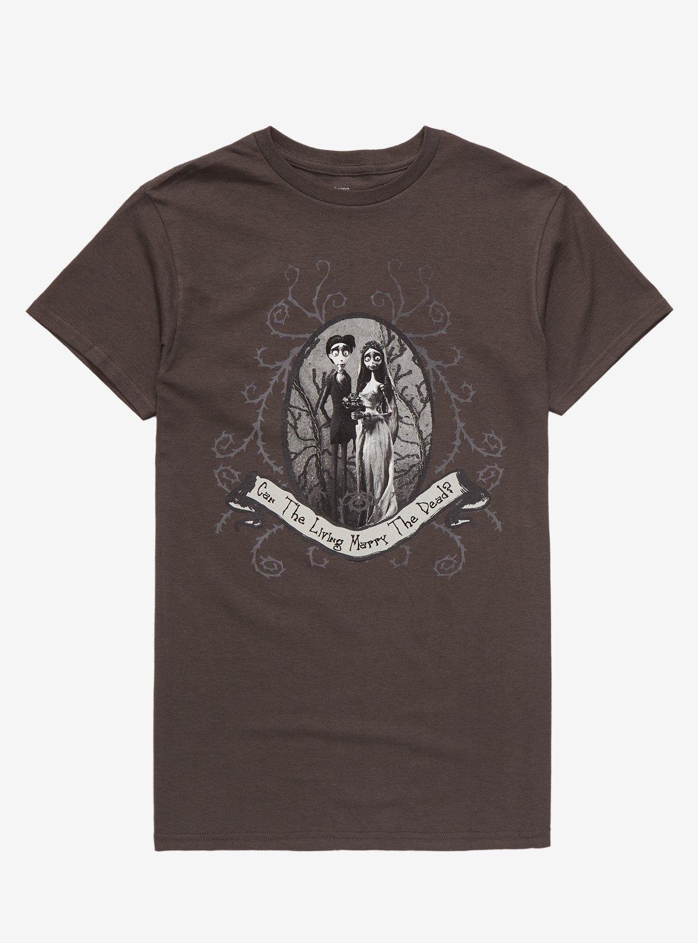 Corpse Bride Marry The Dead T-Shirt, BLACK, hi-res