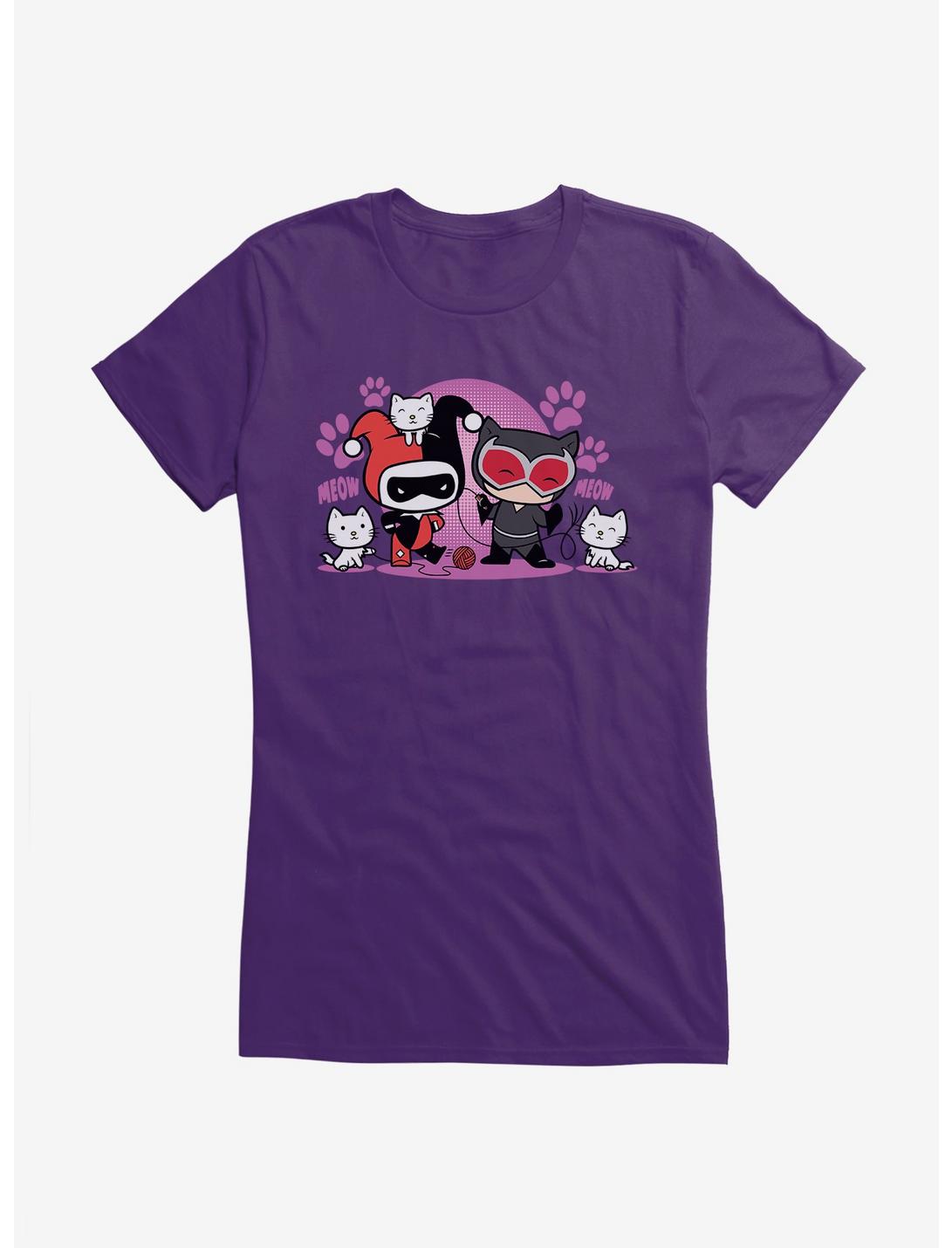 DC Comics Batman Cat Party Girls T-Shirt, PURPLE, hi-res