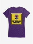 DC Comics Batman Super Villain Crossing Girls T-Shirt, PURPLE, hi-res