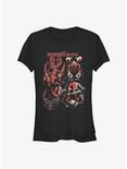 Marvel's Spider-Man Double Booking Girl's T-Shirt, BLACK, hi-res